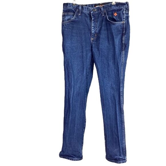Wrangler Jeans men 36x34 Slim Fit FR Flame Resistant HRC2 Denim Workwear Bootcut - Picture 1 of 10